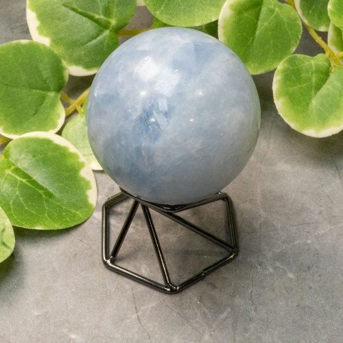 Black Geometric Sphere Stand