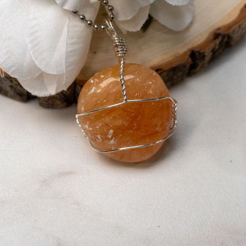 Sherbet Calcite Wire Wrap