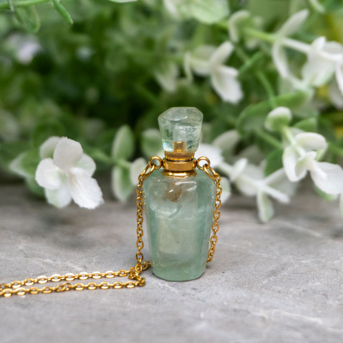 Green Fluorite Jar Necklace #1