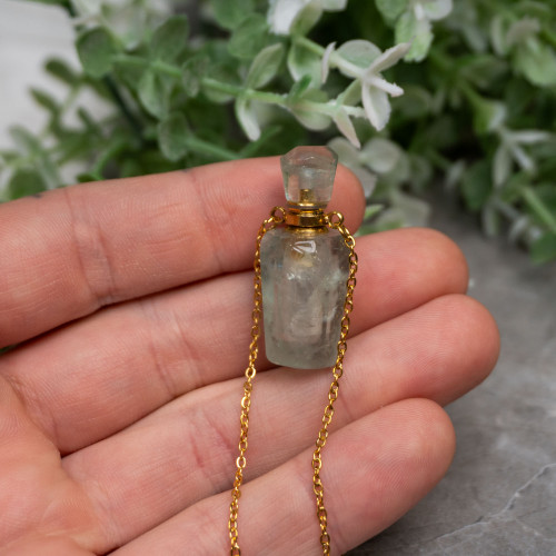 Green Fluorite Jar Necklace #1