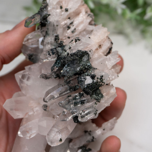 Large Pink Lithium Quartz with Fuchsite #1