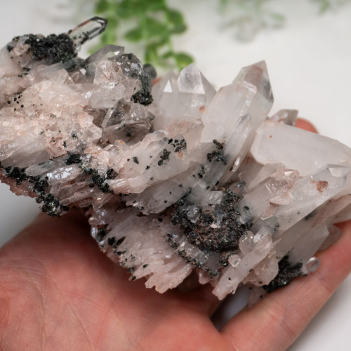 Large Pink Lithium Quartz with Fuchsite #1