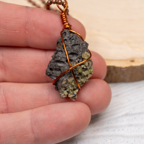 Peridot Raw Necklace #1