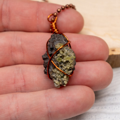 Peridot Raw Necklace #1
