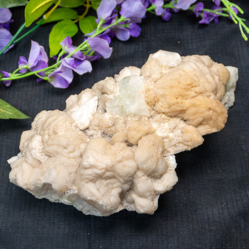 Stilbite XL with Green Apophyllite Raw