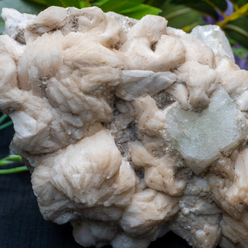 Stilbite XL with Green Apophyllite Raw