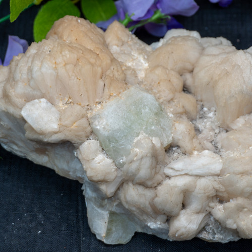 Stilbite XL with Green Apophyllite Raw