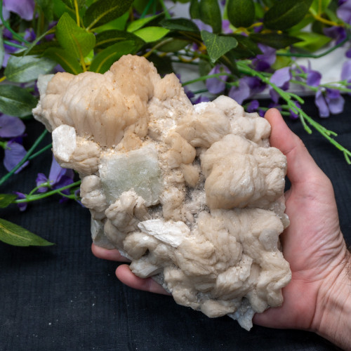 Stilbite XL with Green Apophyllite Raw