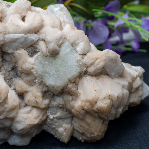 Stilbite XL with Green Apophyllite Raw