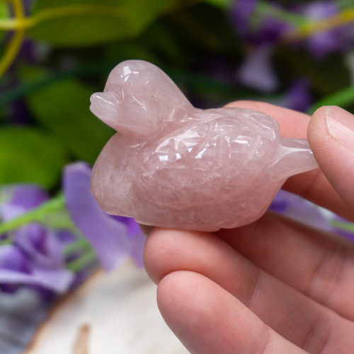 Rose Quartz Duck