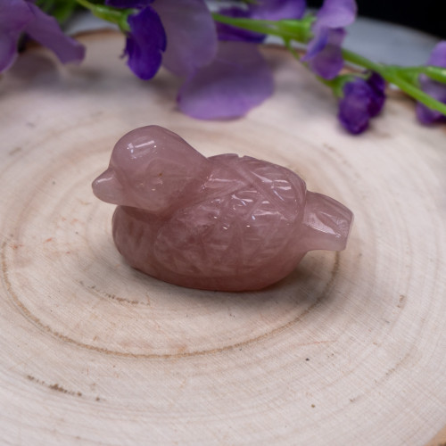 Rose Quartz Duck