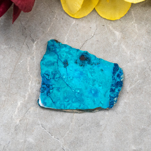 Shattuckite Slab with Tenorite, Azurite, and Chrysocolla #1