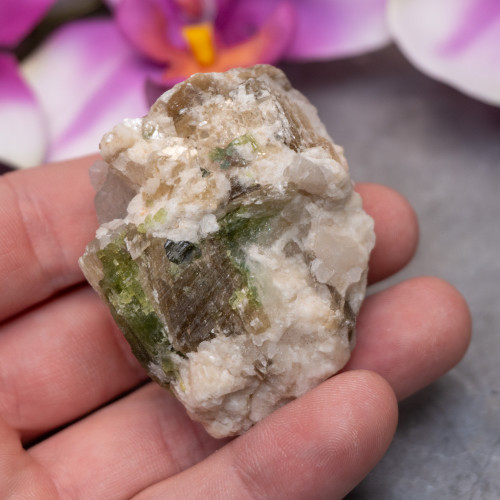 Green Tourmaline in Quartz #2