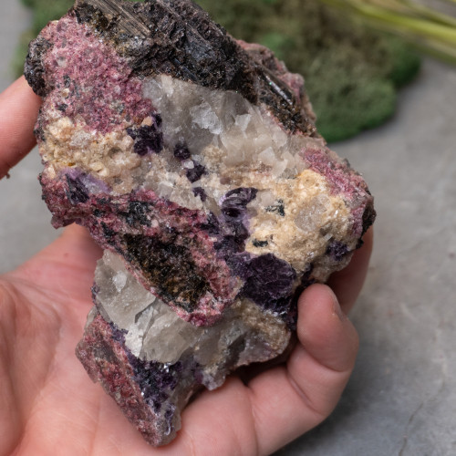 Lepidolite with Pink & Watermelon Tourmaline in Quartz #1