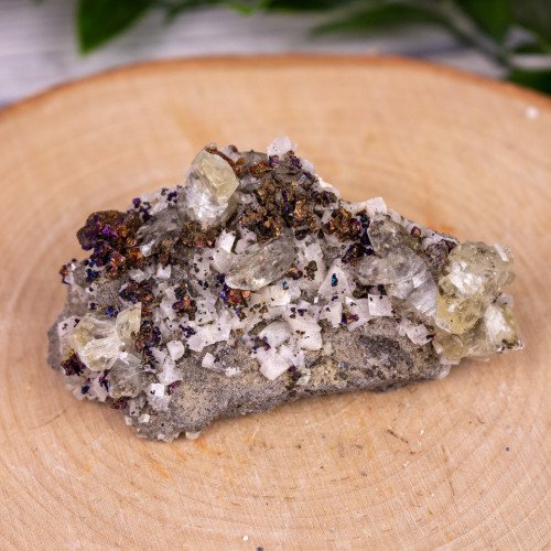 Calcite with Chalcopyrite and Dolomite