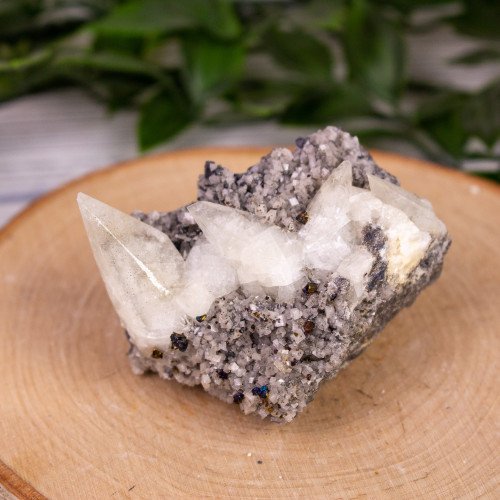 Chalcopyrite with Calcite