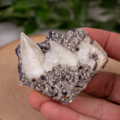 Chalcopyrite with Calcite