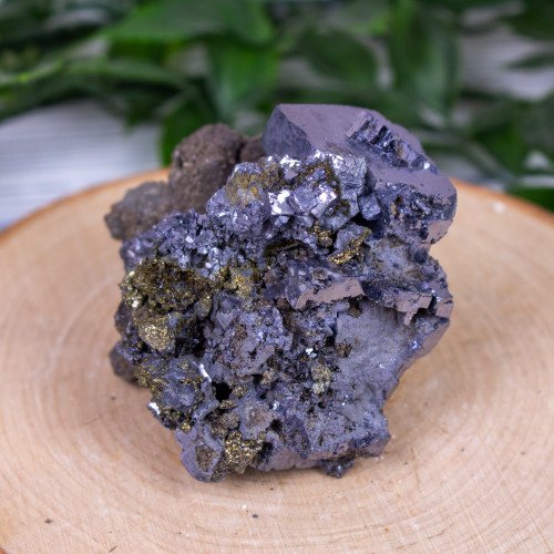 Galena with Pyrite and Chalcopyrite