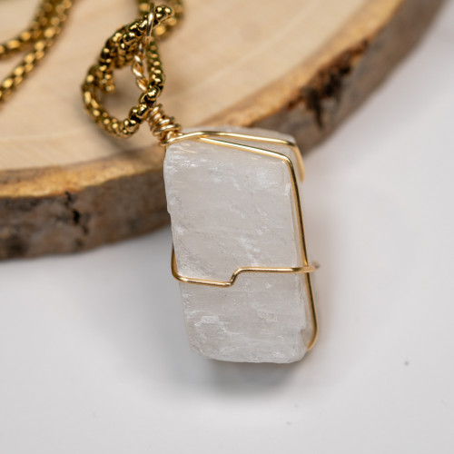 White Calcite Wire Wrap #1