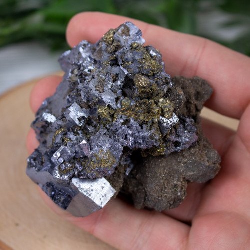 Galena with Pyrite and Chalcopyrite