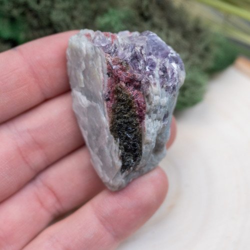 Watermelon Tourmaline with Aquamarine & Lepidolite