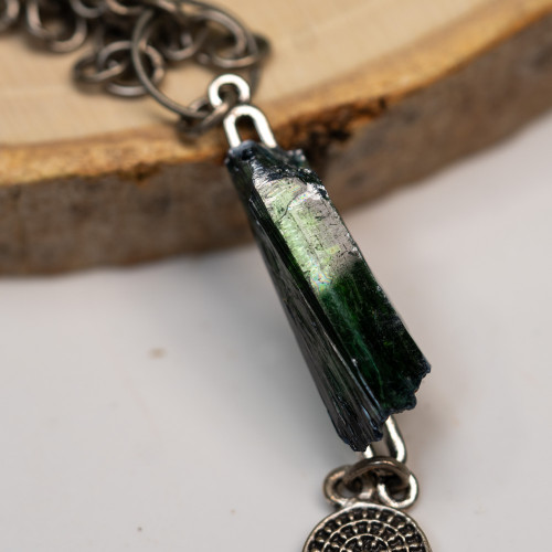 Vivianite Necklace with Dangle #1