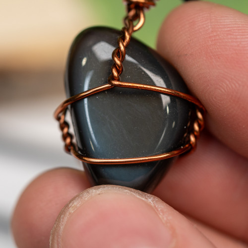 Rainbow Obsidian Wire Wrap #1