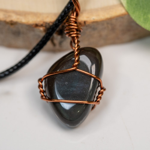 Rainbow Obsidian Wire Wrap #1