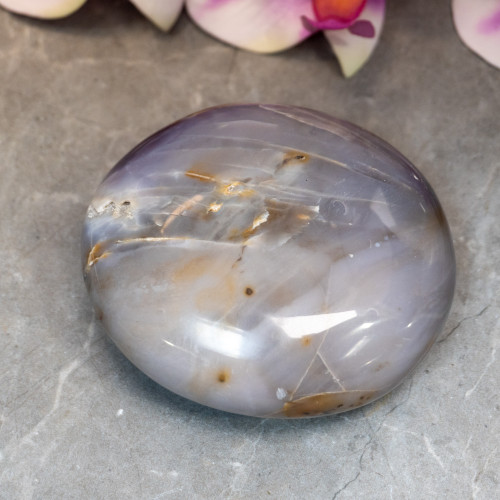 Purple Chalcedony XL Palmstone #2