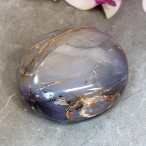 Purple Chalcedony XL Palmstone #2