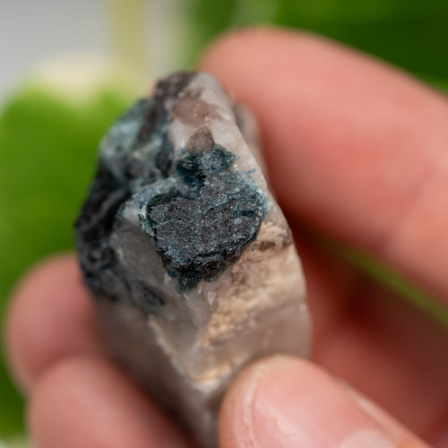 Blue Tourmaline with Lepidolite in Quartz #1
