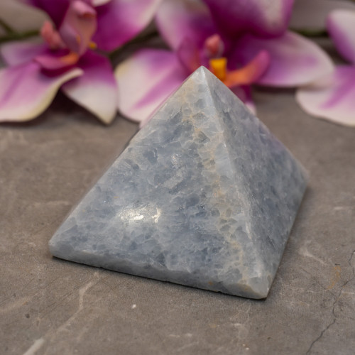 Blue Calcite Pyramid #1