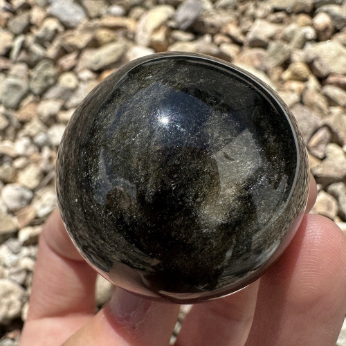 Golden Sheen Obsidian Sphere #1