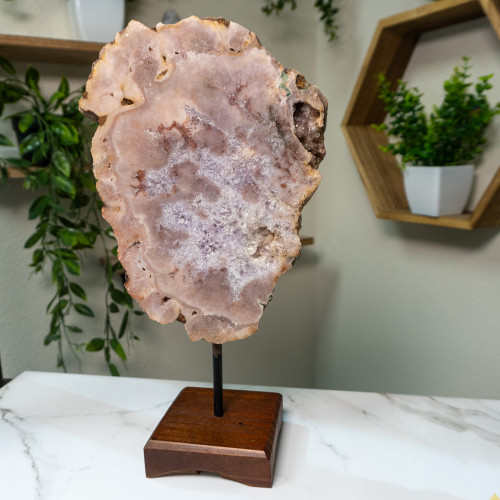Pink Amethyst on Stand #13