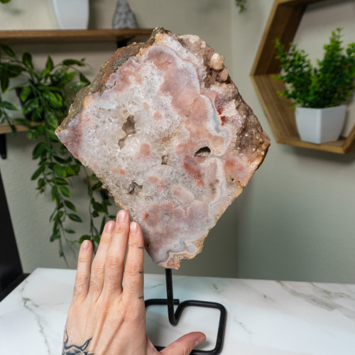 Pink Amethyst on Stand #11