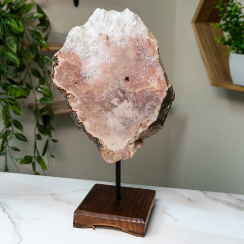 Pink Amethyst on Stand #10
