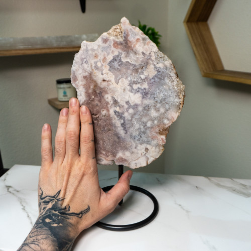Pink Amethyst on Stand #3