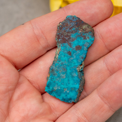 Shattuckite Slab with Tenorite, Azurite, and Chrysocolla Slab #14