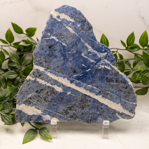 Sodalite Slab with Stand #1