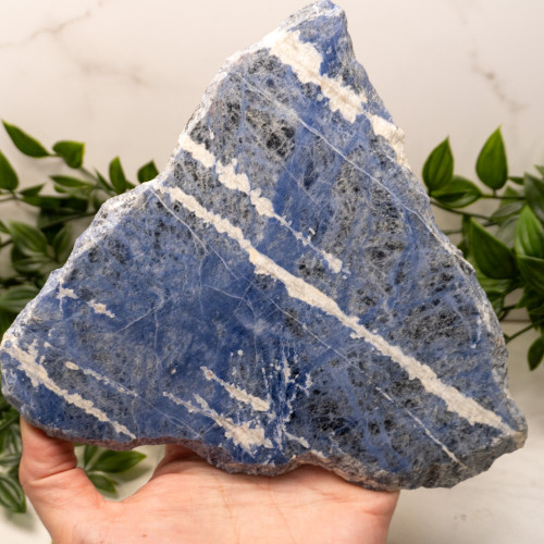 Sodalite Slab with Stand #1