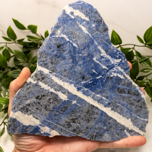 Sodalite Slab with Stand #1