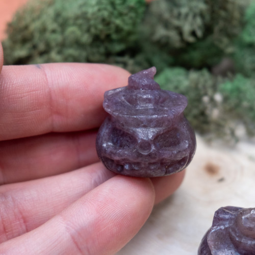 Lepidolite Small Jack-o-Lantern