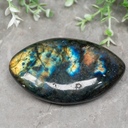 High Flash Labradorite Palmstone #3