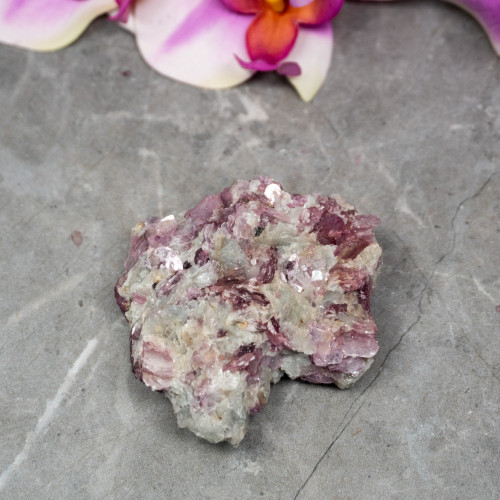 Lepidolite in Aquamarine #4
