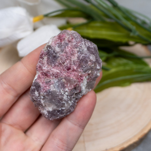 Lepdiolite With Pink Tourmaline in Quartz #7
