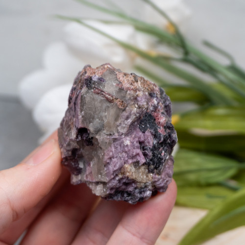 Lepdiolite With Pink Tourmaline in Quartz #6