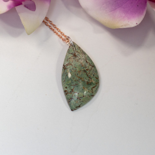 Chrysoprase Polished Necklace #1