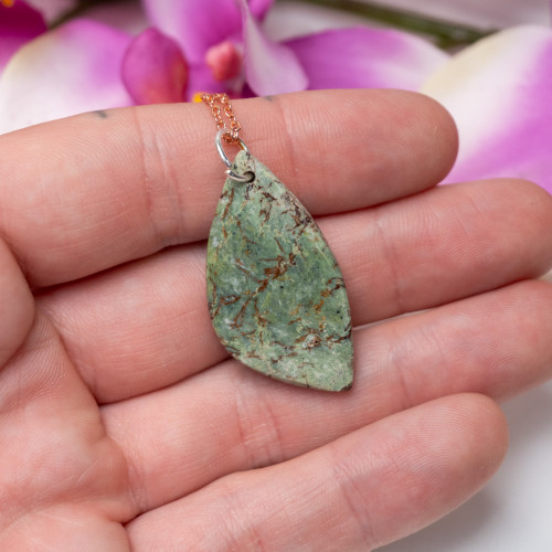 Chrysoprase Polished Necklace #1