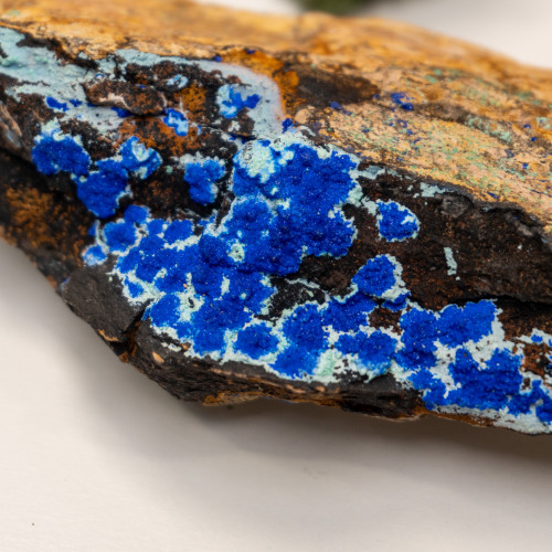 Azurite on Turquoise and Chrysocolla