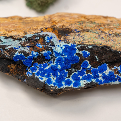 Azurite on Turquoise and Chrysocolla